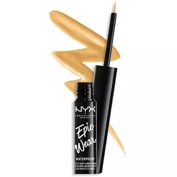 Epic Wear Liquid Liner Долговечная водостойкая матовая подводка для глаз Желтая, Nyx Professional Makeup