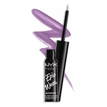 Epic Wear Liquid Liner Стойкая водостойкая подводка для глаз Сиреневый матовый, Nyx Professional Makeup