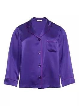 ERES Convive silk pyjama shirt, фиолетовый