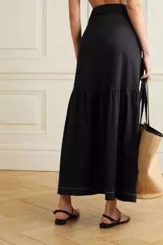 ERES парео Farah из хлопка и вуали, черный