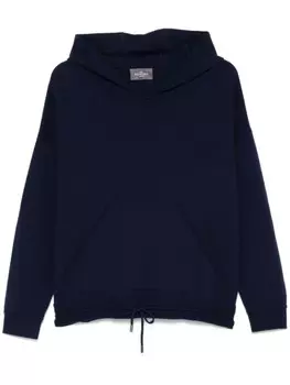 Eric Bompard шерстяное худи, синий