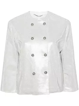 Ermanno Scervino джинсовая куртка со стразами, белый