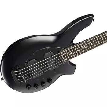 Ernie Ball Music Man Bongo 5 5-струнная электрическая бас-гитара Stealth Black