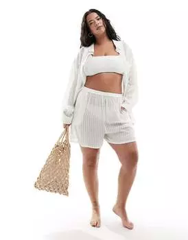 Esme Curve – одинаковые плавки-шорты в белую полоску