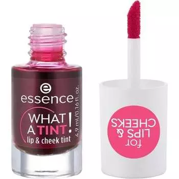 Essence What a Tint Тинт для губ и щек Стойкие жидкие румяна и пятно для губ Веганский и без тестирования на животных
