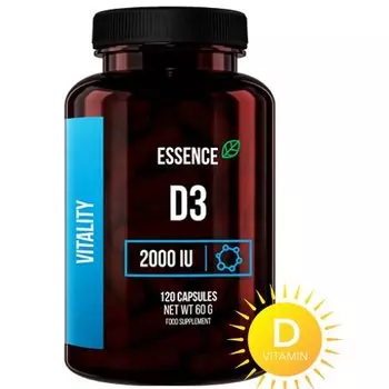 Essence, витамин Д3 2000МЕ, 120 капс.