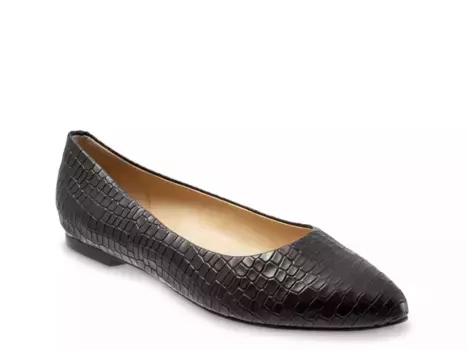 Estee Балетки Trotters, Black Croc Print