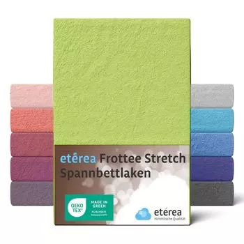 Etrea махровая простыня 60x120см - 70x140 - 80% хлопок 20% полиэстер, махровая простыня высотой до 25 см - плоская простыня (2 шт. в упаковке) 60x120 - 70x140 см салатовый Etrea Himmlische Qualitt