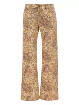 ETRO брюки с принтом пейсли, нейтральный
