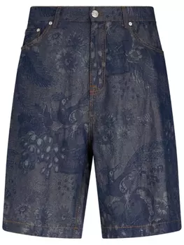 ETRO джинсовые шорты-бермуды, синий