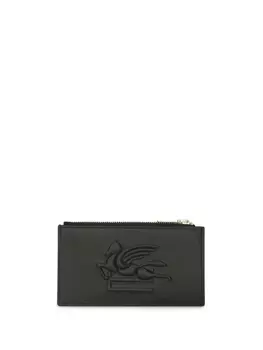 ETRO картхолдер Pegaso с тиснением, черный