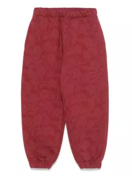 ETRO KIDS спортивные брюки с принтом пейсли, красный