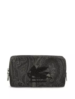 ETRO косметичка с принтом пейсли, черный