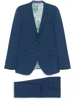 ETRO костюм с однобортным пиджаком, синий