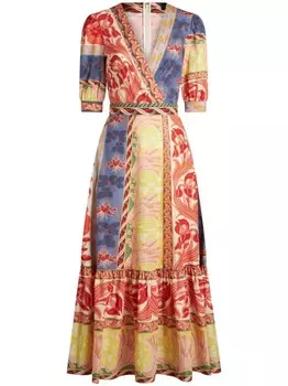 ETRO летнее хлопковое платье, желтый