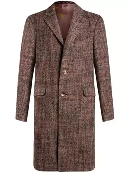ETRO однобортное пальто, коричневый