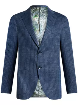 ETRO пиджак из джерси, синий