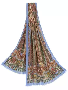 ETRO шарф с принтом пейсли, фиолетовый