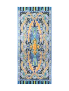 ETRO шарф с принтом пейсли, синий