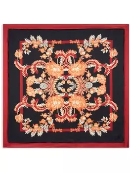 ETRO шелковый платок с принтом, черный