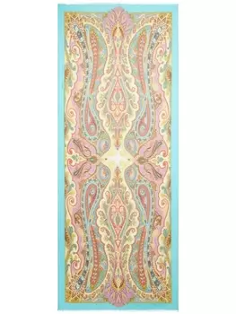 ETRO шелковый платок с принтом пейсли, синий