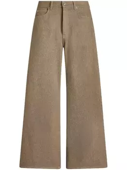 ETRO широкие джинсы средней посадки, нейтральный цвет