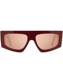 ETRO солнцезащитные очки Etroscreen в прямоугольной оправе, красный