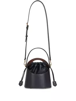 ETRO средняя кожаная сумка через плечо Saturno, синий