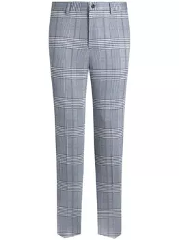 ETRO строгие брюки в клетку, синий