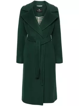 ETRO войлочное пальто, зеленый