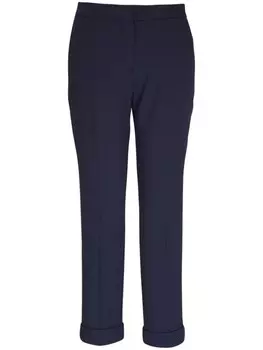 ETRO зауженные брюки со складками, синий