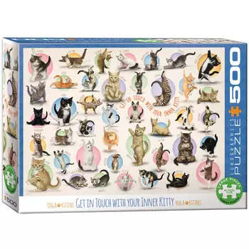EuroGraphics, пазл Yoga Kittens, 500 шт.