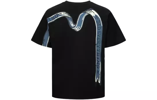 EVISU Мужская футболка, Черный