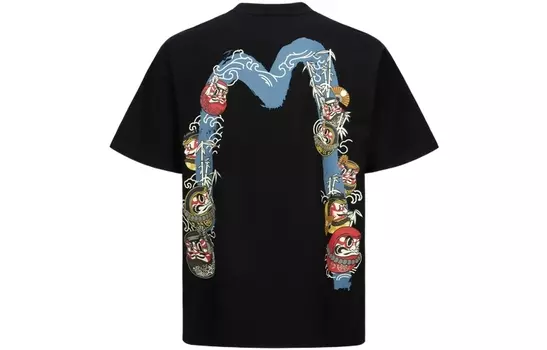 EVISU Мужская футболка, Черный