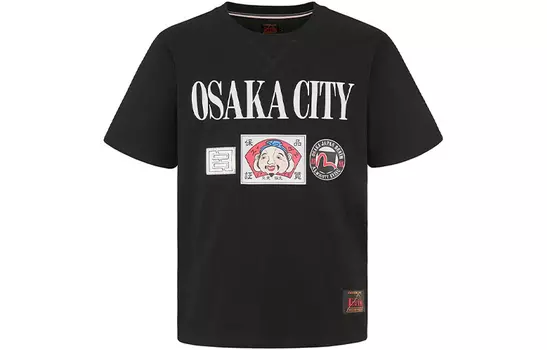 EVISU Мужская футболка, Черный