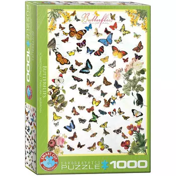 Еврографика, пазл, Бабочки, 1000 шт. EuroGraphics
