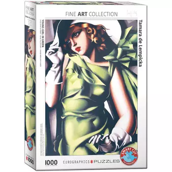 Еврографика, пазл, Девушка в зеленом платье, 1000 шт. EuroGraphics
