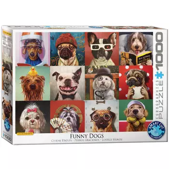 Еврографика, пазл Funny Dogs By Lucia Heffernan, 1000 шт. EuroGraphics