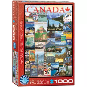 Еврографика, пазл, Travel Canada Vintage Poste, 1000 шт. EuroGraphics