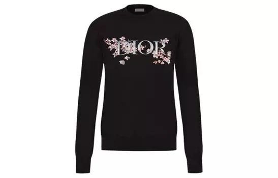 Ежеквартальные новинки Свитер унисекс черный Dior, черный