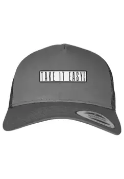 F4NT4STIC фуражка "Retro Trucker Cap Take It Easy", принт, цвет Charcoal