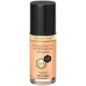 Facefinity безупречный веганский тональный крем 3 в 1 на весь день Max Factor, 30 мл., цвет w62 - warm beige
