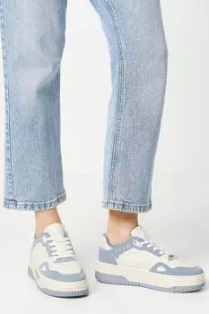 Faith: двухцветные кроссовки Harley на шнуровке Dorothy Perkins, синий