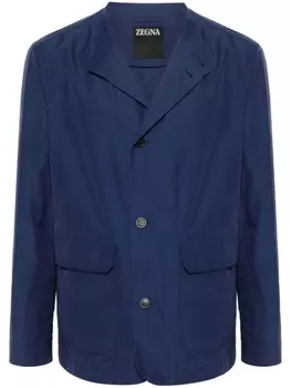 Фактурная куртка-рубашка Zegna, синий