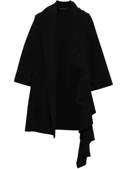 Фактурная куртка с открытым передом Yohji Yamamoto, черный