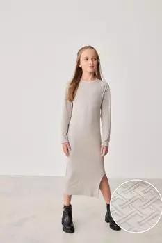 Фактурное платье миди Baker By Ted Baker, серый