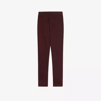 Фактурные брюки Haydae узкого кроя из эластичного хлопка Ted Baker, фиолетовый