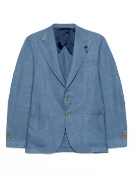 Фактурный блейзер Lardini, синий