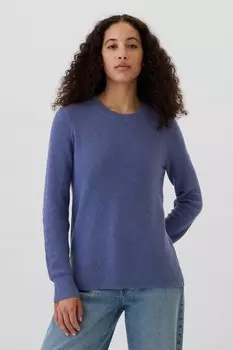 Фактурный джемпер Bella с круглым вырезом Gap, синий