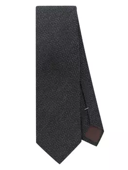 Фактурный галстук Canali, серый